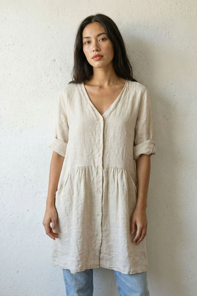 flowy linen dress women Studio Opal Vneck – Studio Opal Boutique rhinestone fringe allowing you to create Le Superbe | Glossy SIZE:FR34 (XS)