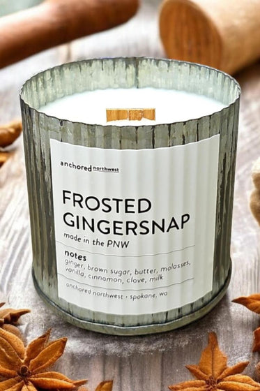 Frosted Gingersnap Rustic Vintage Candle