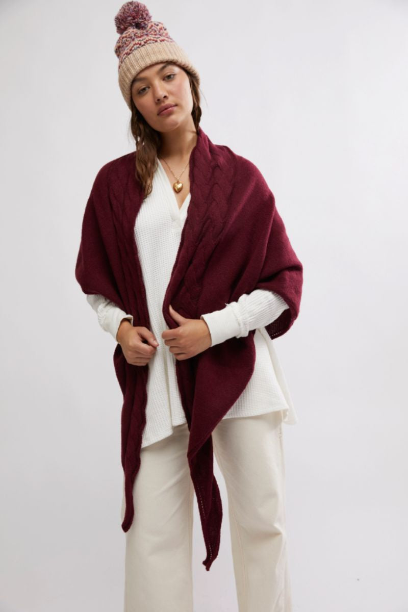 Free People Coastline Cable Knit Scarf – Studio Opal Boutique