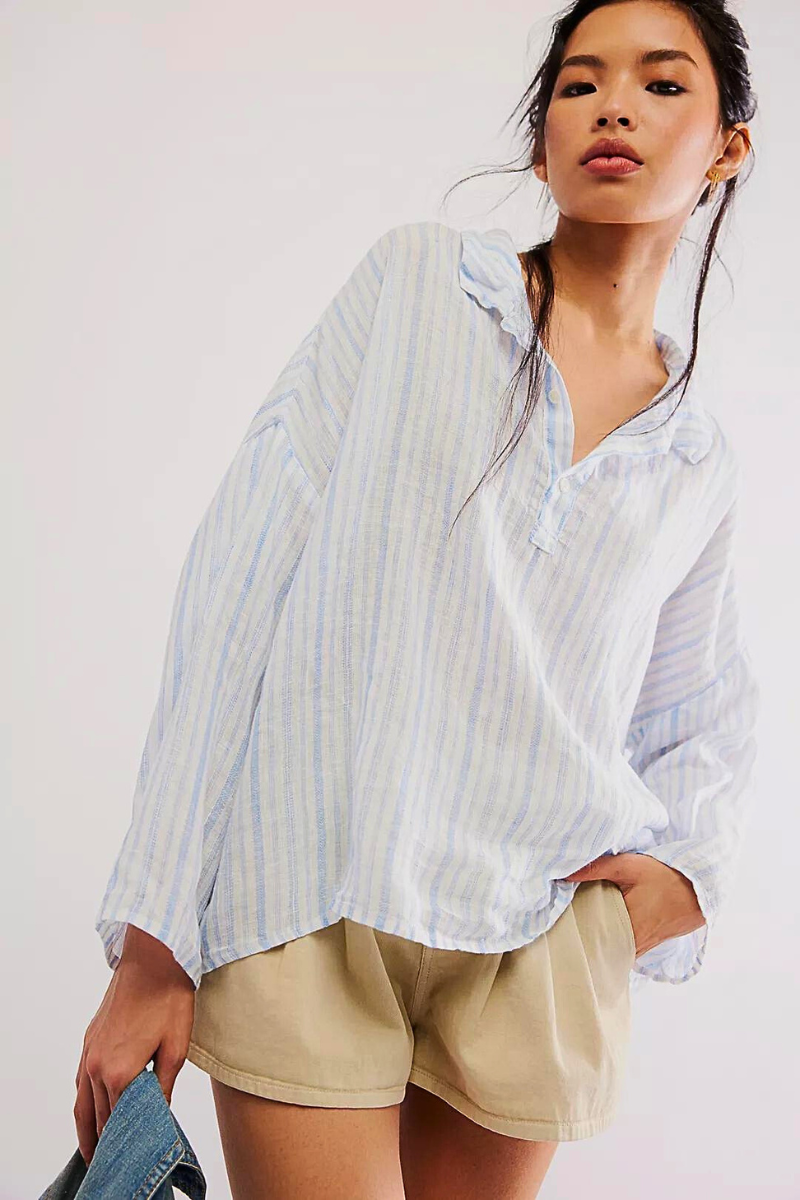 CP SHADES Lissa Linen Top – Studio Opal Boutique