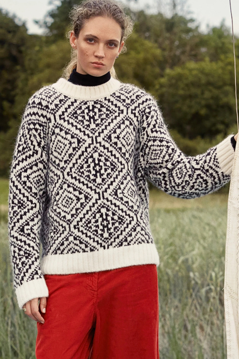 White and Warren Alpaca Blend Nordic Crewneck – Studio Opal Boutique