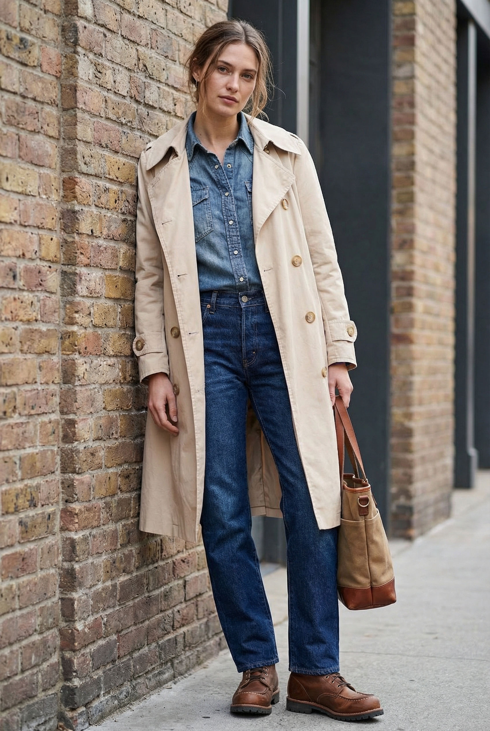 Trench Coat Vintage Années 80 Tergal Belle Jardinière Paris | Taille XL | Noir | État 8.5/10