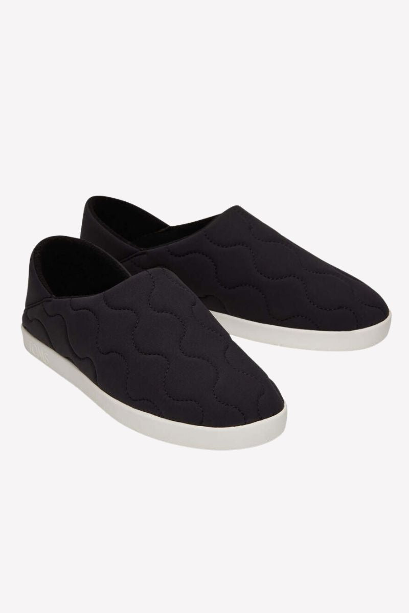 TOMS Ezra Black Quilted Cotton Convertible Slipper – Studio  display picture 1