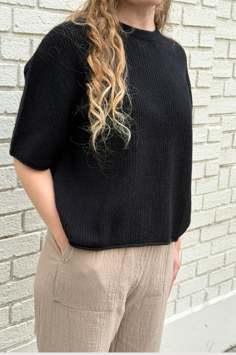 Cashmere Waffle Mesh Tee