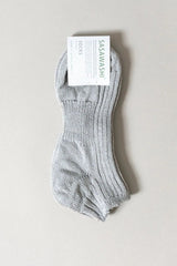 Sasawashi Ribbed Ankle Socks
