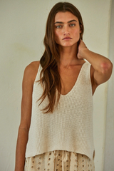 Knit Vneck Tank Top