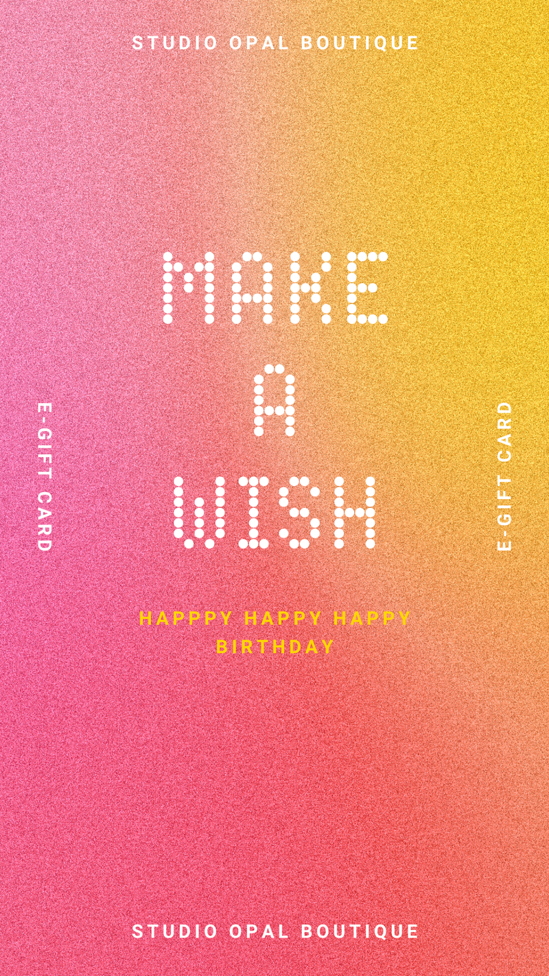 E-Gift Card Happy Birthday