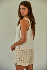 Knit Vneck Tank Top
