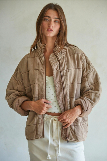 Quilted Knit Jacket