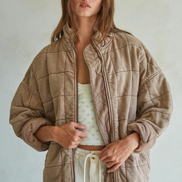 Quilted Knit Jacket – Studio Opal Boutique
