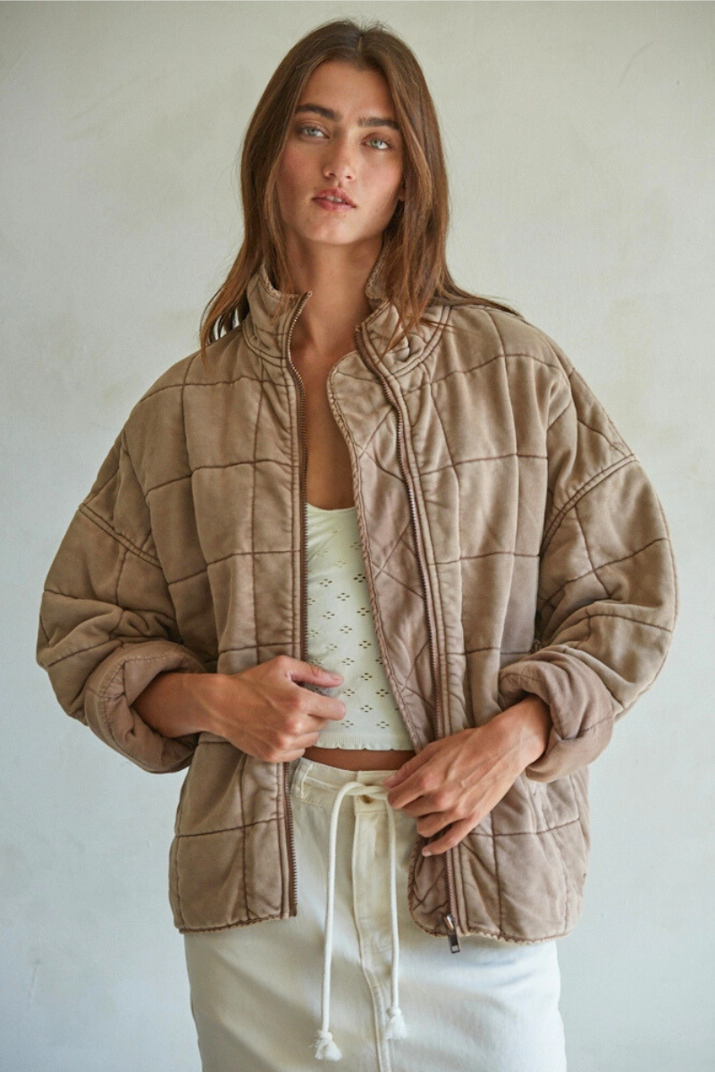 Quilted Knit Jacket