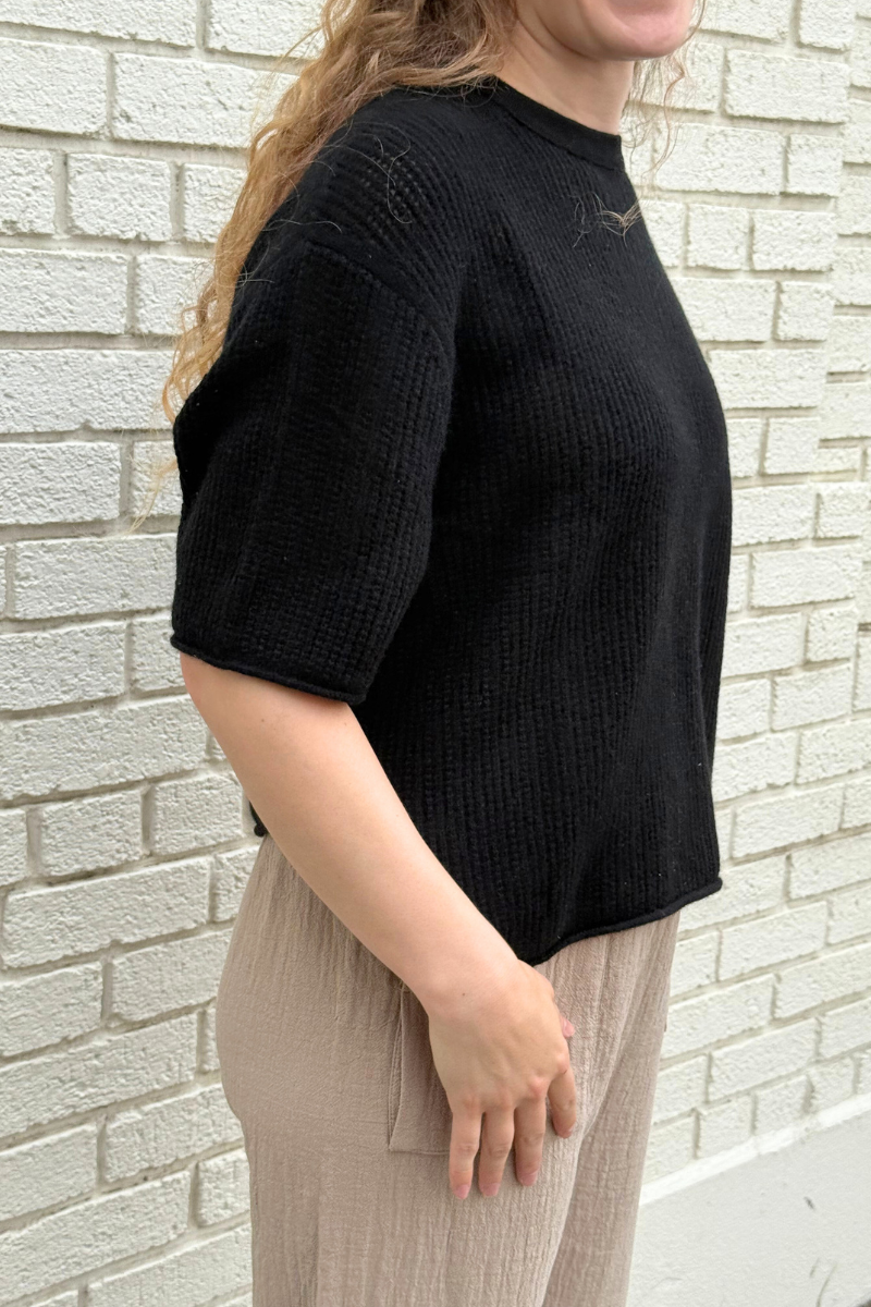 Cashmere Waffle Mesh Tee