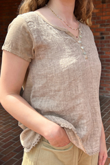 Linen Henley