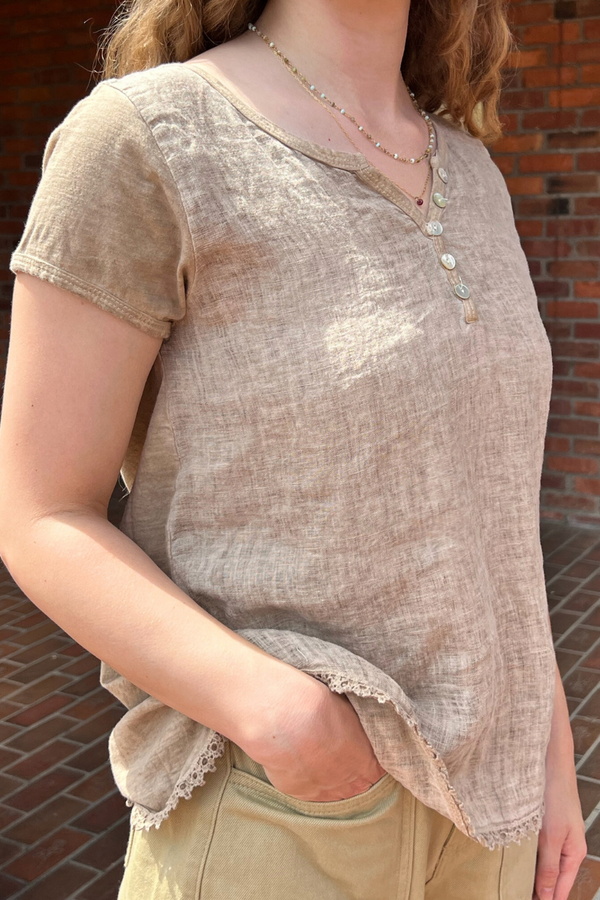 Linen Henley