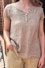 Linen Henley