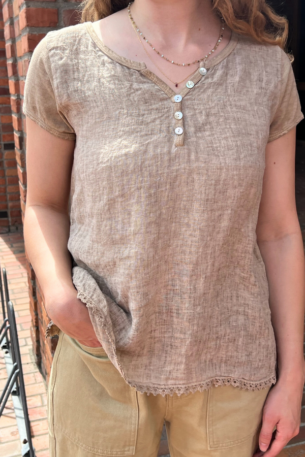 Linen Henley