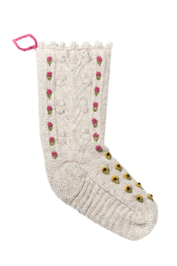 Nordic Charm - Wool Knit Christmas Stocking