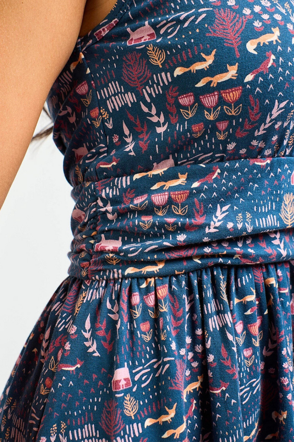 Asheville Dress Fox Field Blue