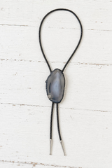 Agate Slice Bolo Tie