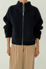 Alpaca Zip Front Jacket