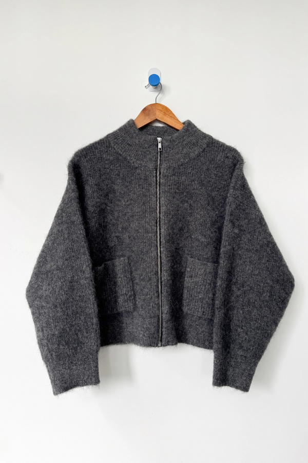 Alpaca Zip Front Jacket