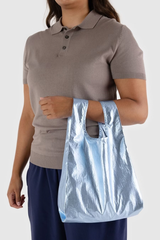 Baby Baggu Metallic Light Blue