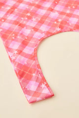 Big Baggu Pink Star Plaid