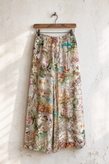 Linen Floral Pants