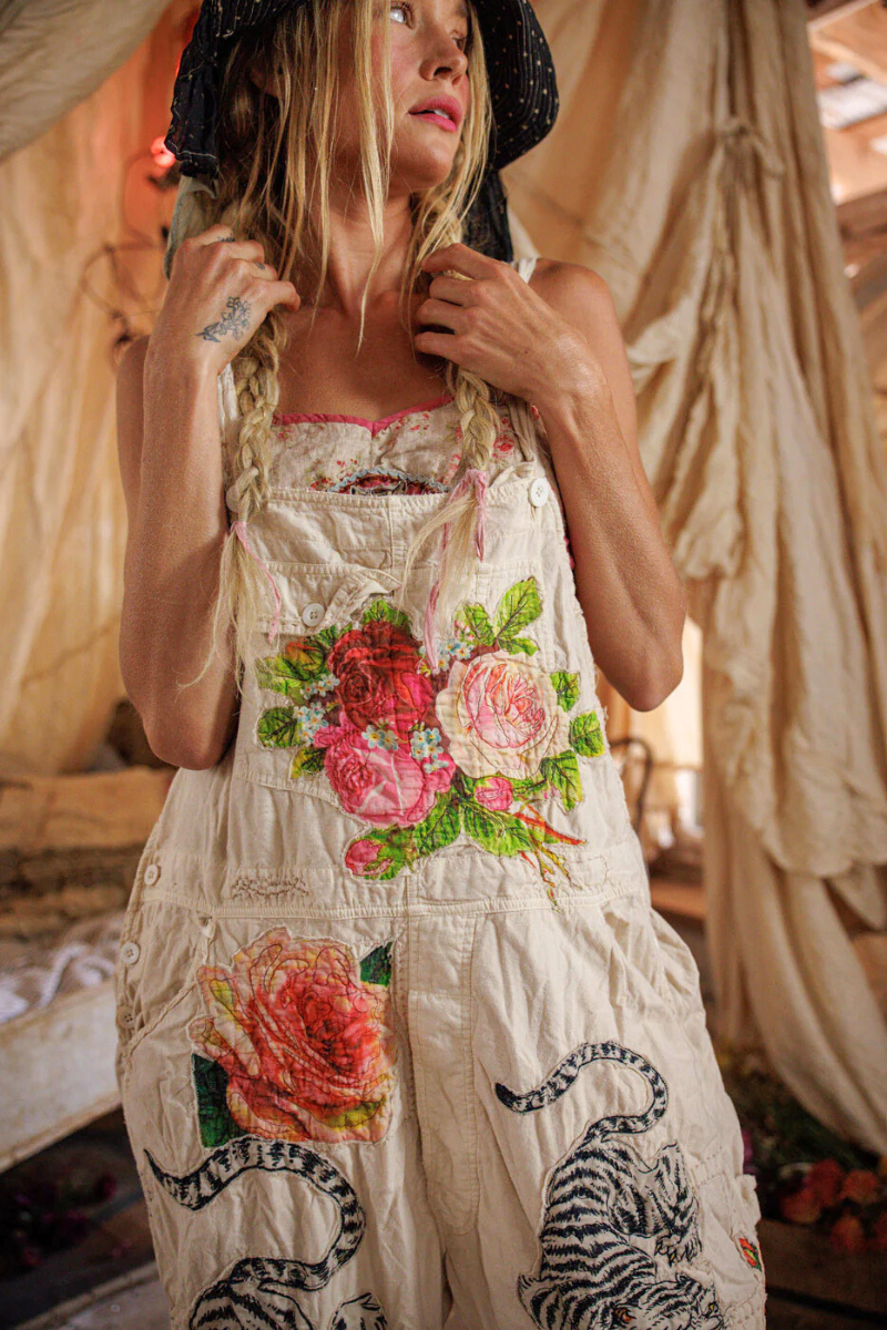 Birch Floral Love Overalls