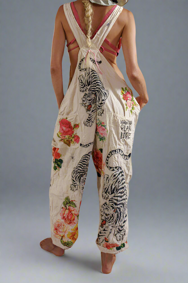 Birch Floral Love Overalls