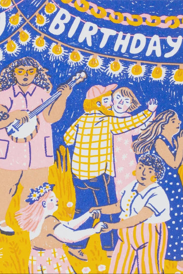 Birthday Barn Dance Card