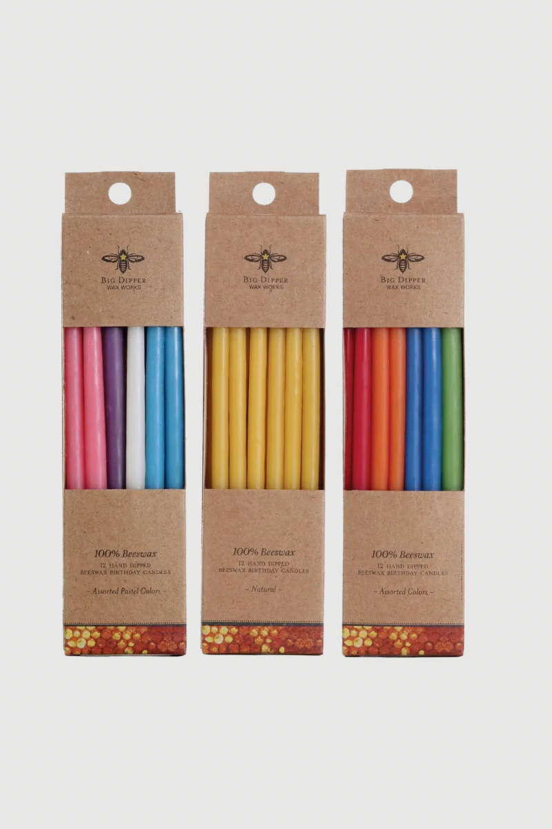 Beeswax Birthday Candles