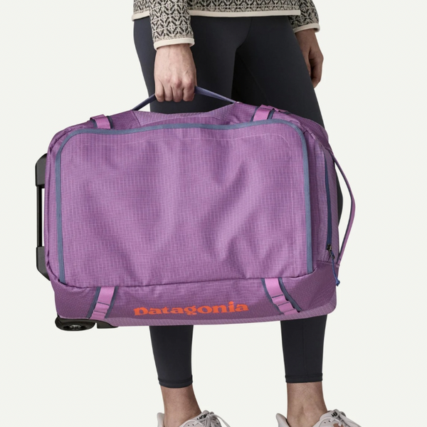 patagonia duffel bag 40l purple Patagonia Black Hole Wheeled Duffel Bag 40L – Studio Opal Boutique