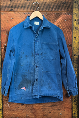 Unisex Hand-Patch Detail Vintage French Workwear Jacket