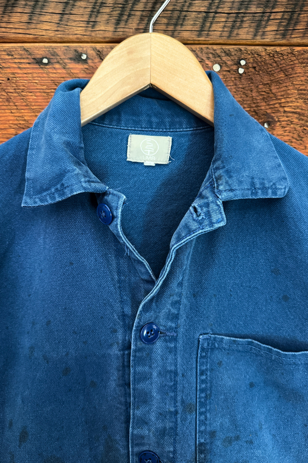 Unisex Hand-Patch Detail Vintage French Workwear Jacket