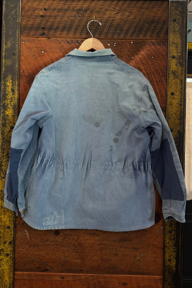 Unisex Vintage French Workwear Jacket  Angled Pocket Edition
