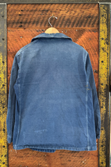 Rare Unisex Deep Indigo Classic Vintage French Workwear Jacket