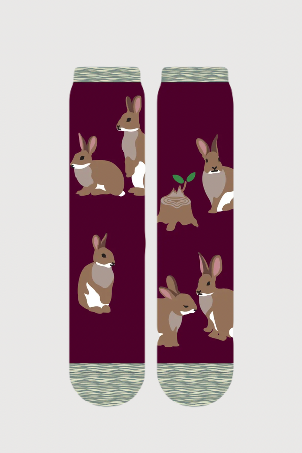 Bunny Rabbit Replant Donation Organic Cotton Socks