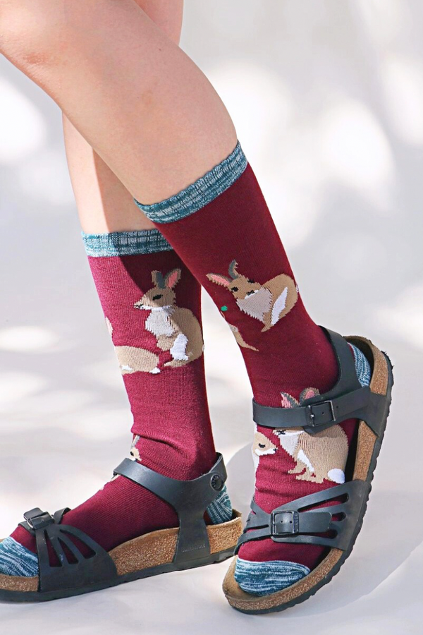 Bunny Rabbit Replant Donation Organic Cotton Socks