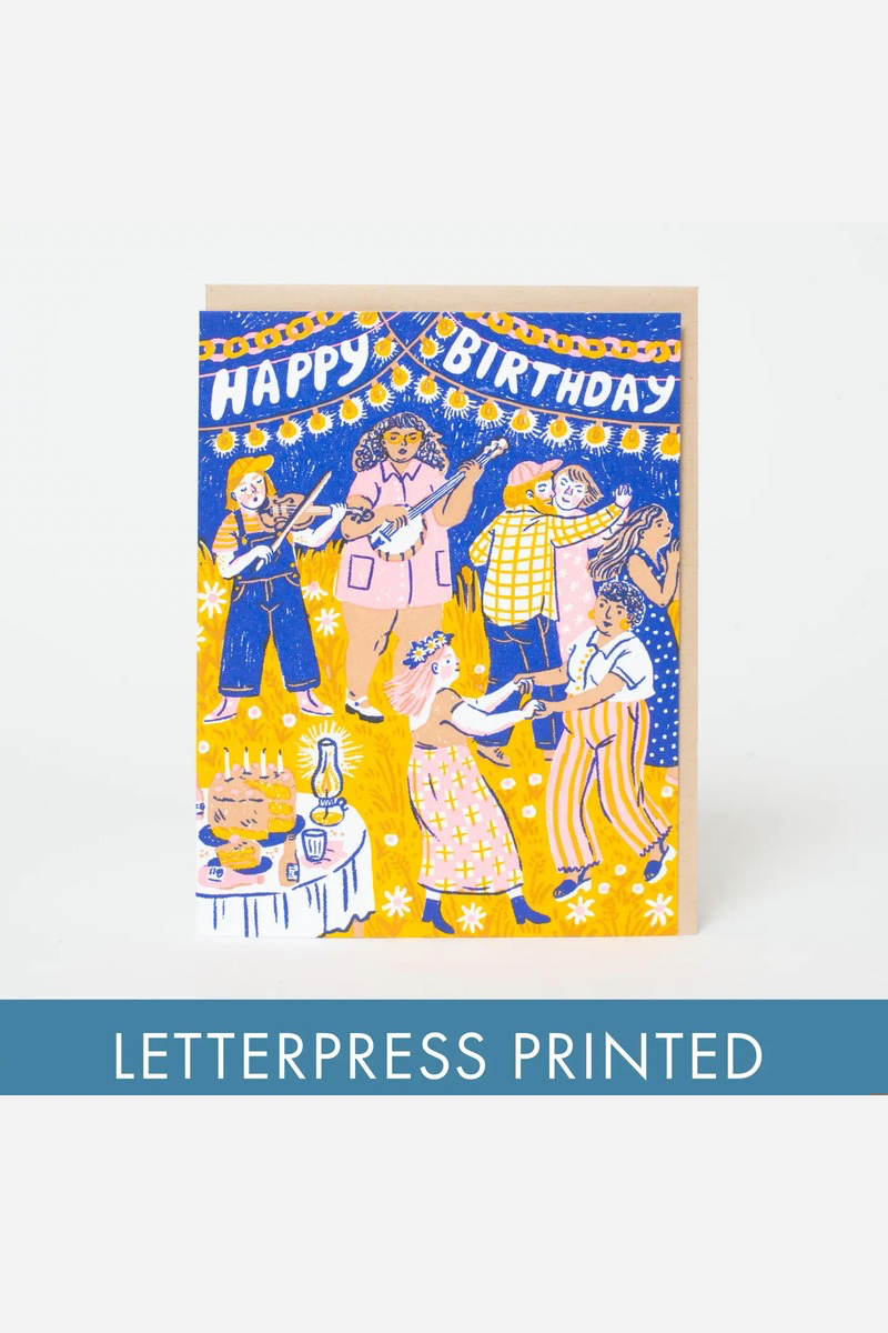 Birthday Barn Dance Card