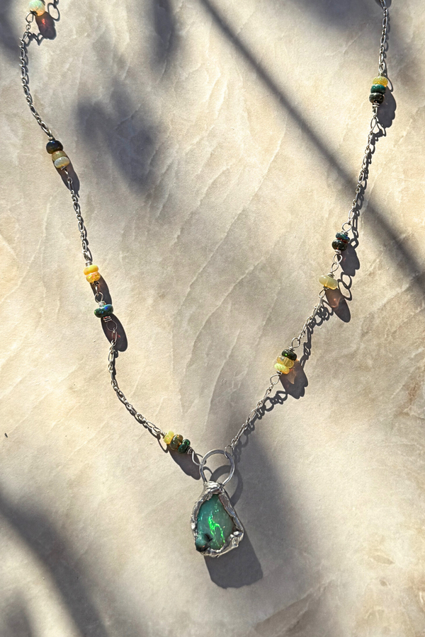 Natural Ethiopian Opal Necklace