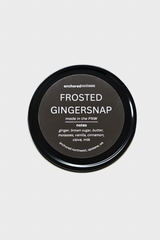 Frosted Gingersnap Travel Size Soy Candle in Tin
