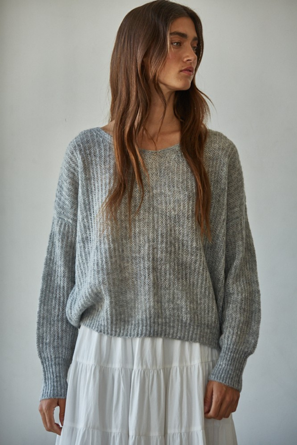 Knit Sweater Wide Pullover