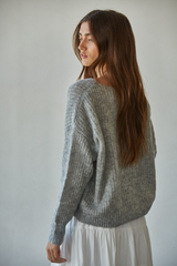 Knit Sweater Wide Pullover