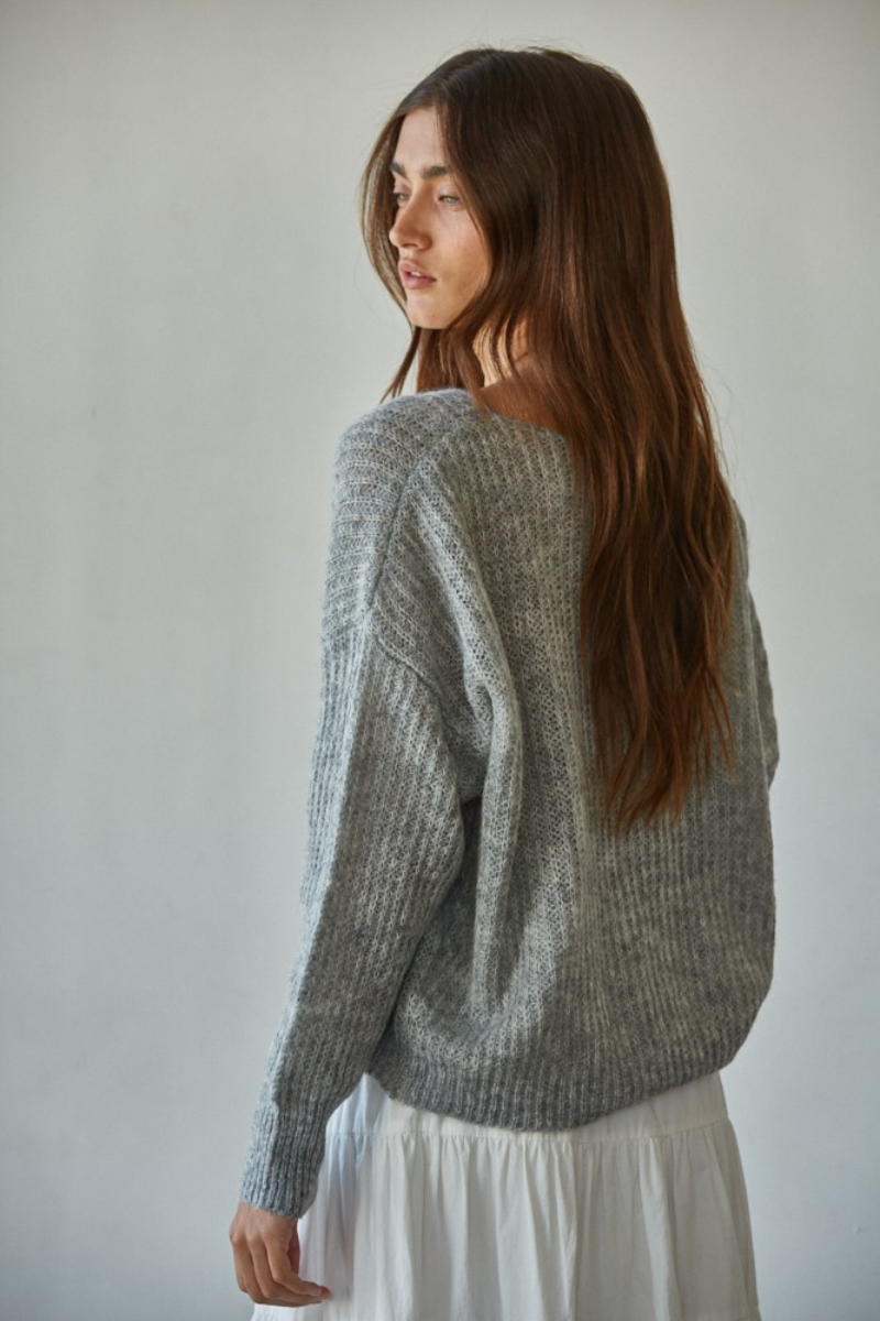 Knit Sweater Wide Pullover