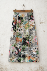 Linen Floral Pants