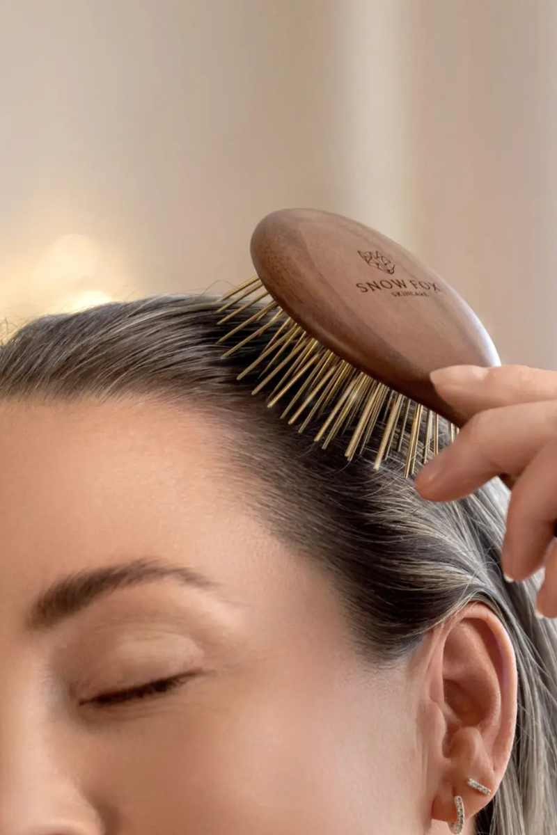 Gua Sha Hair & Scalp Brush: Infrared Edition