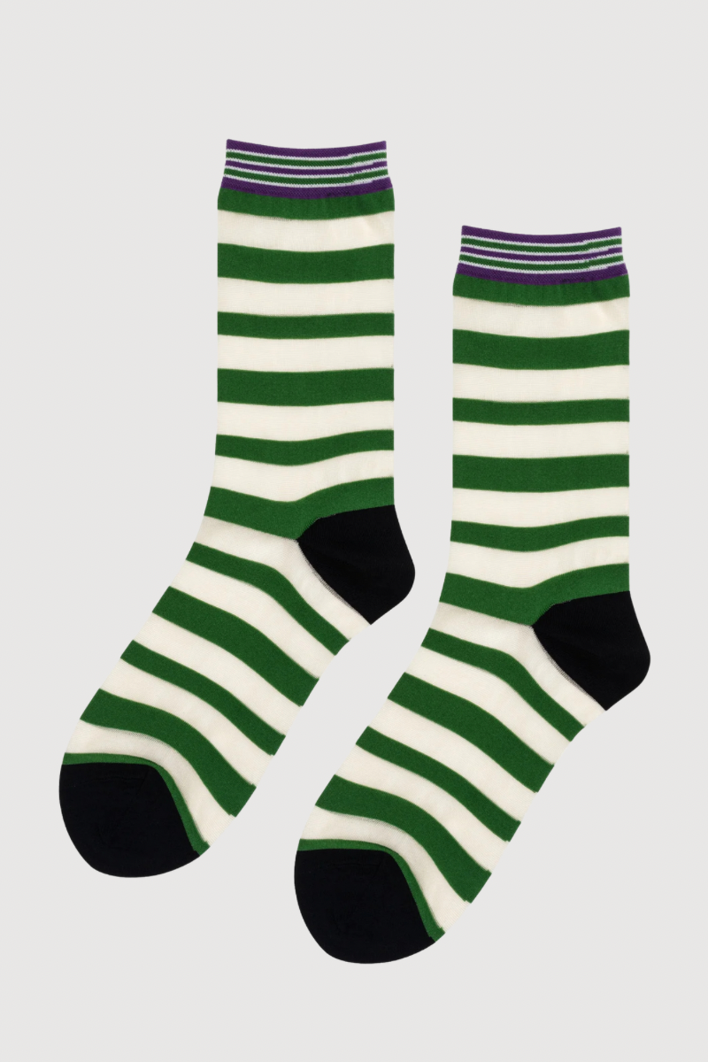 Beatrice Stripe Sheer Crew