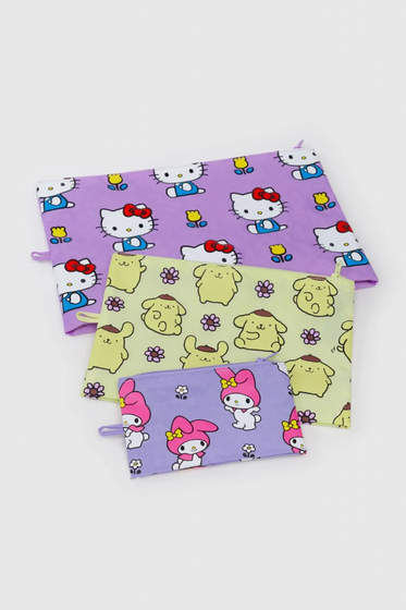 Go Pouch Set Hello Kitty and Friends Florals