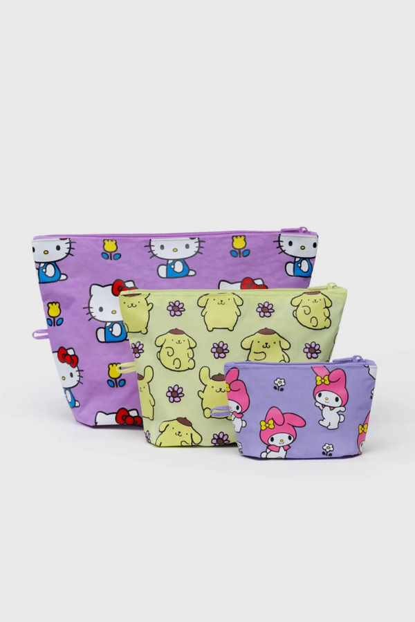 Go Pouch Set Hello Kitty and Friends Florals